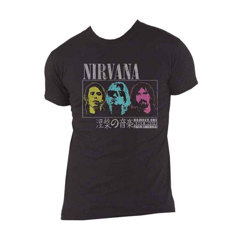 Japan! Tshirt Damen Schwarz L von Nirvana
