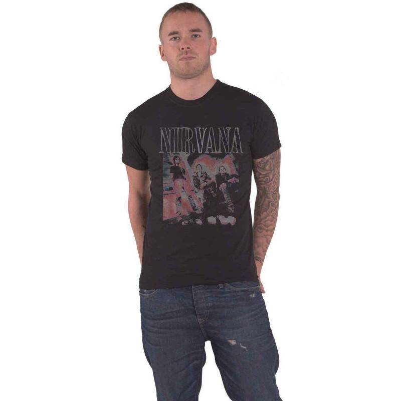 Kris Standing Tshirt Damen Schwarz L von Nirvana