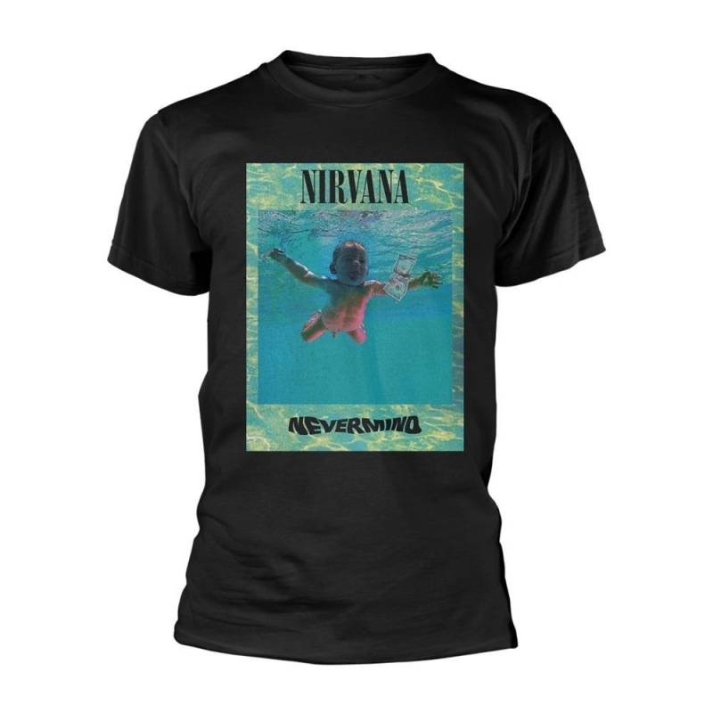 Ripple Overlay Tshirt Damen Schwarz M von Nirvana