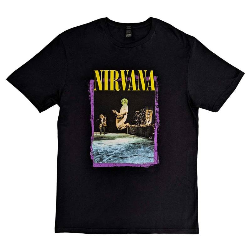 Nirvana - Stage Jump TShirt, für Damen, Schwarz, Größe L von Nirvana