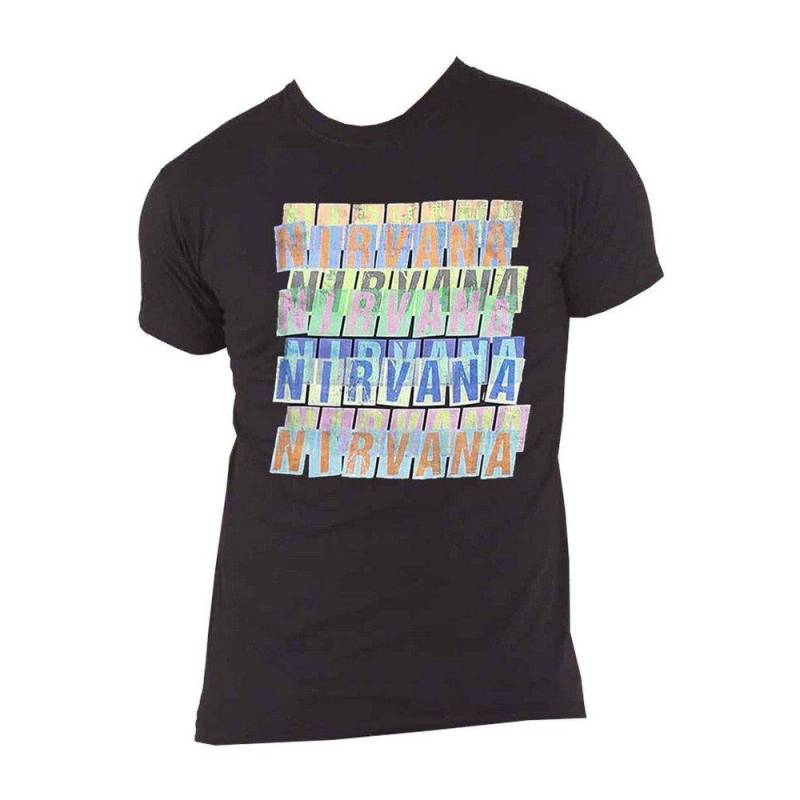 Tshirt Damen Schwarz L von Nirvana