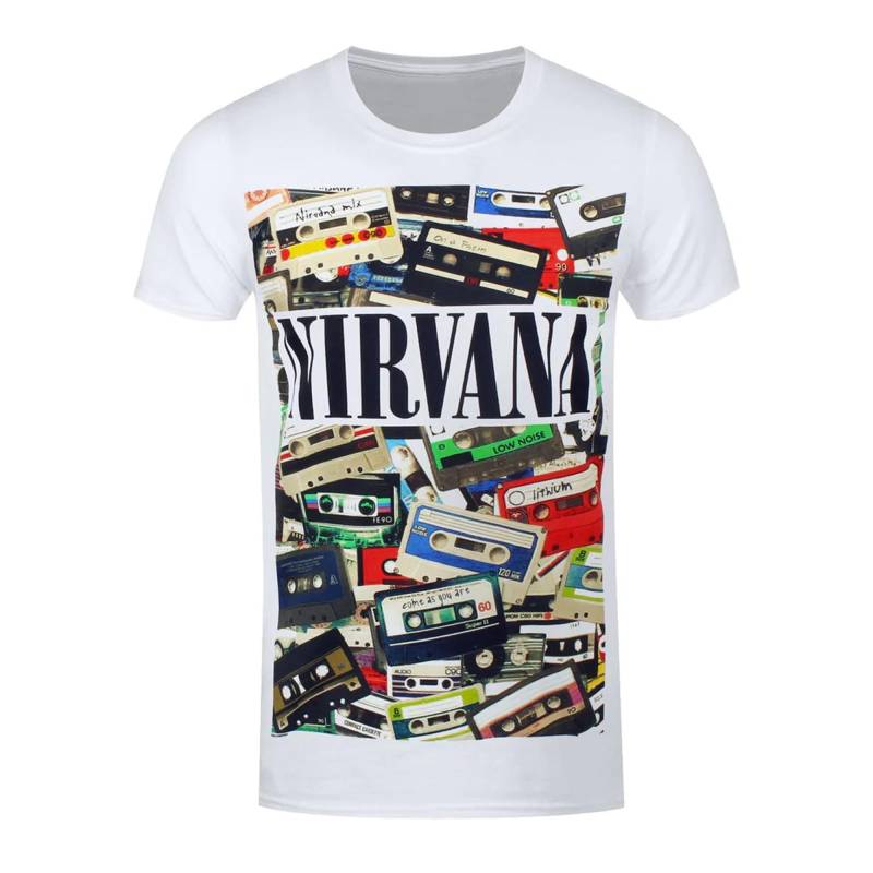 Tshirt Damen Weiss L von Nirvana