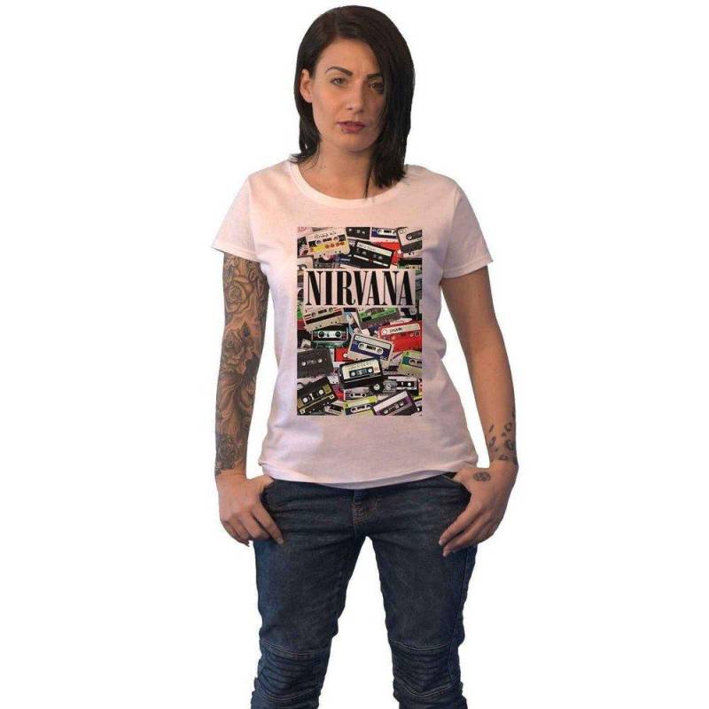 Tshirt Damen Weiss XXL von Nirvana