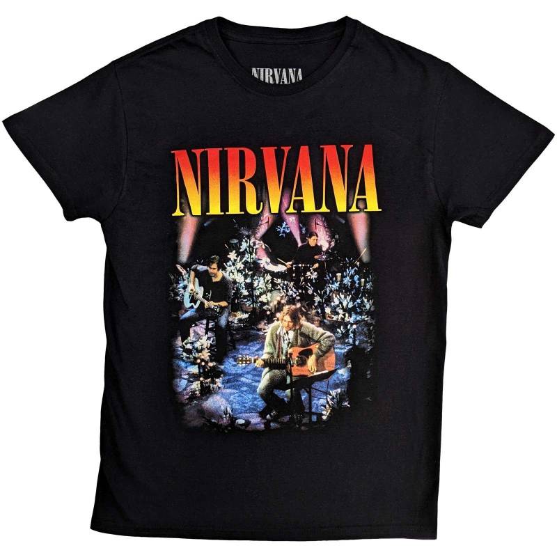 Nirvana - Unplugged TShirt, für Damen, Schwarz, Größe L von Nirvana