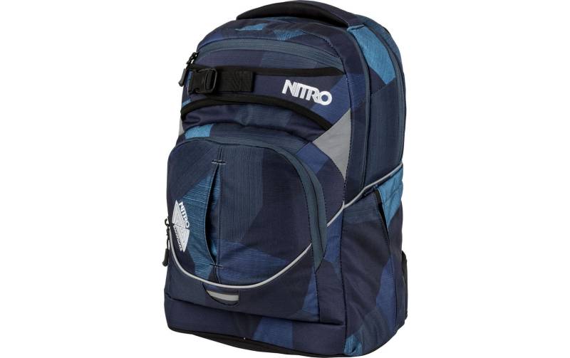 NITRO Schulrucksack »Superhero Fragments Blue«, Reflektoren von Nitro