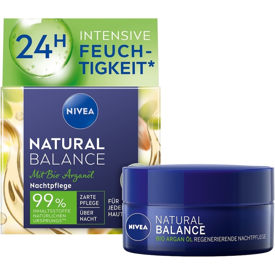 NIVEA  NIVEA Natural Balance Regenerierende Nachtpflege gesichtscreme 50.0 ml von Nivea