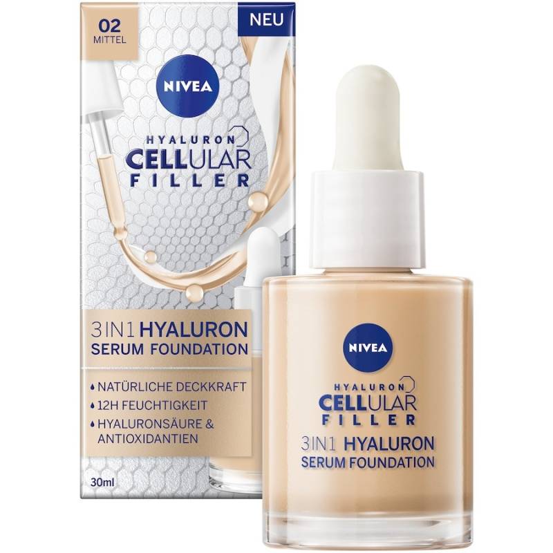 NIVEA  NIVEA Serum Mit Foundation 3in1 Hyaluron foundation 30.0 ml von Nivea