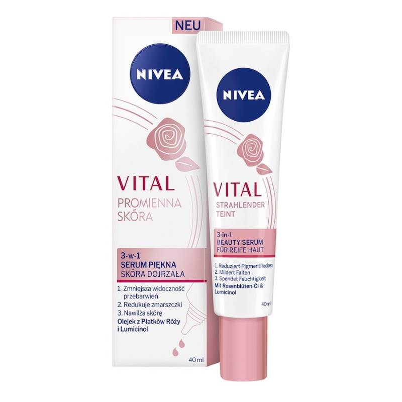 NIVEA  NIVEA VITAL Strahlender Teint 3in1 Beauty antiaging_serum 40.0 ml von Nivea