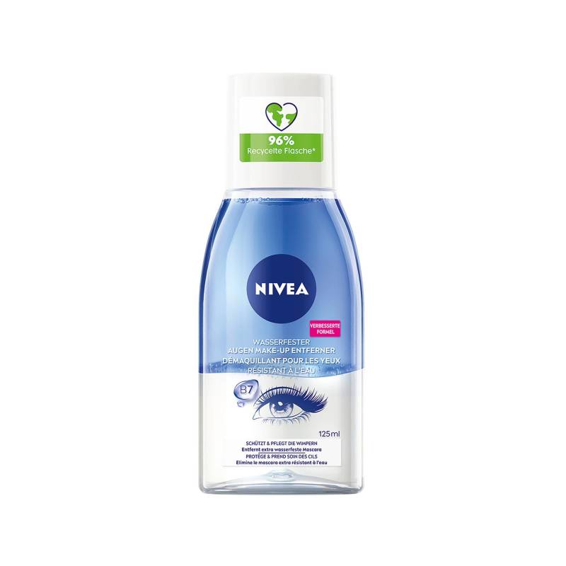 Nivea - Augen Make-up Entferner für wasserfestes Make‑up, Visage + Lippen, 125 ml von Nivea