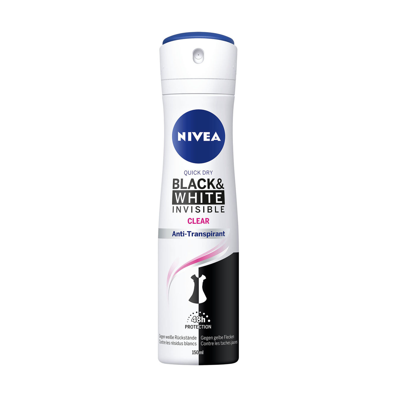 Nivea Black & White Invisible Clear Deo Spray 150ml Damen Nivea Black & White Invisible Clear Deo Spray 150ml Damen von Nivea