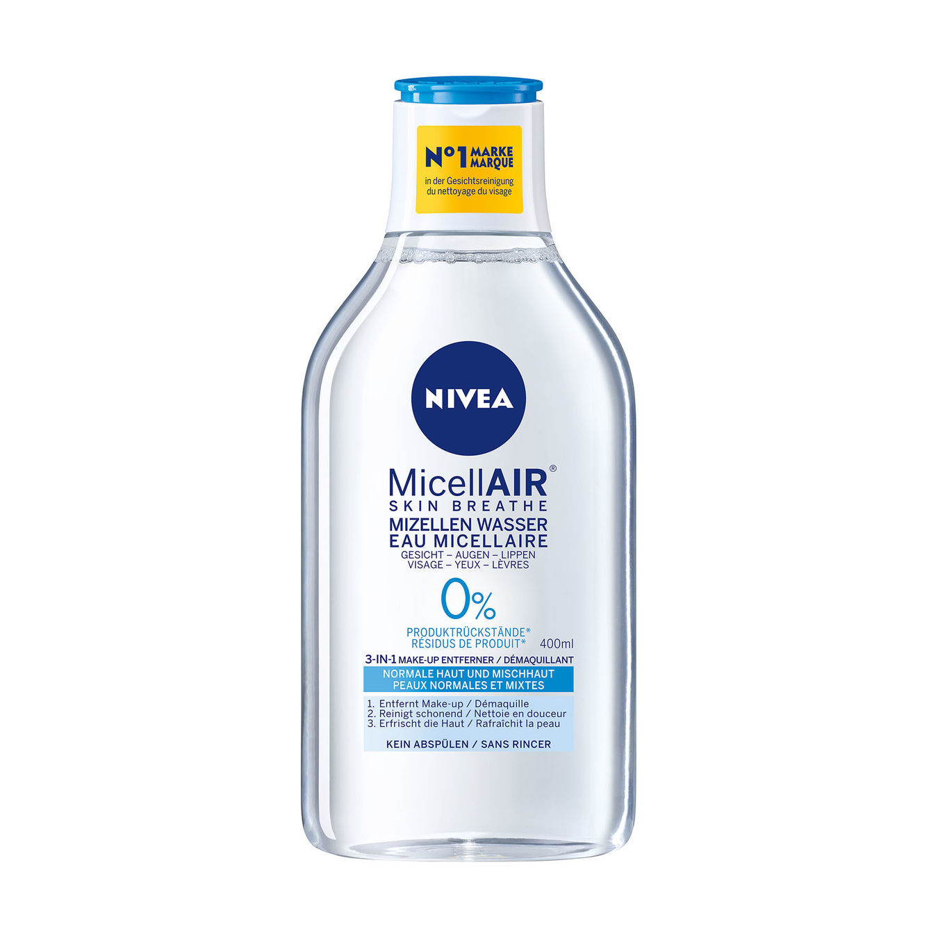 Nivea MicellAir Skin Breathe Mizellen Wasser 400ml Damen Nivea MicellAir Skin Breathe Mizellen Wasser 400ml Damen von Nivea