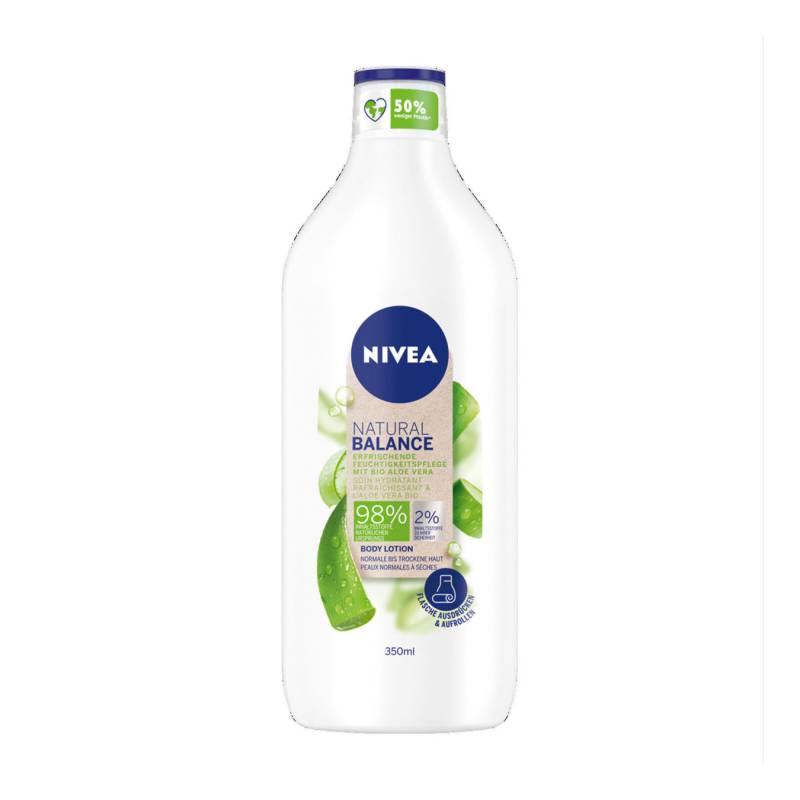 Nivea Natural Balance Body Lotion Bio Aloe Vera 350ml Damen von Nivea