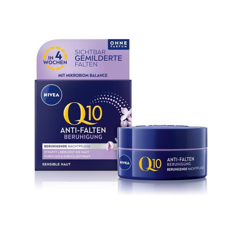 NIVEA  NIVEA Q10 POWER Anti-Falten Beruhigende Nachtpflege gesichtscreme 50.0 ml von Nivea