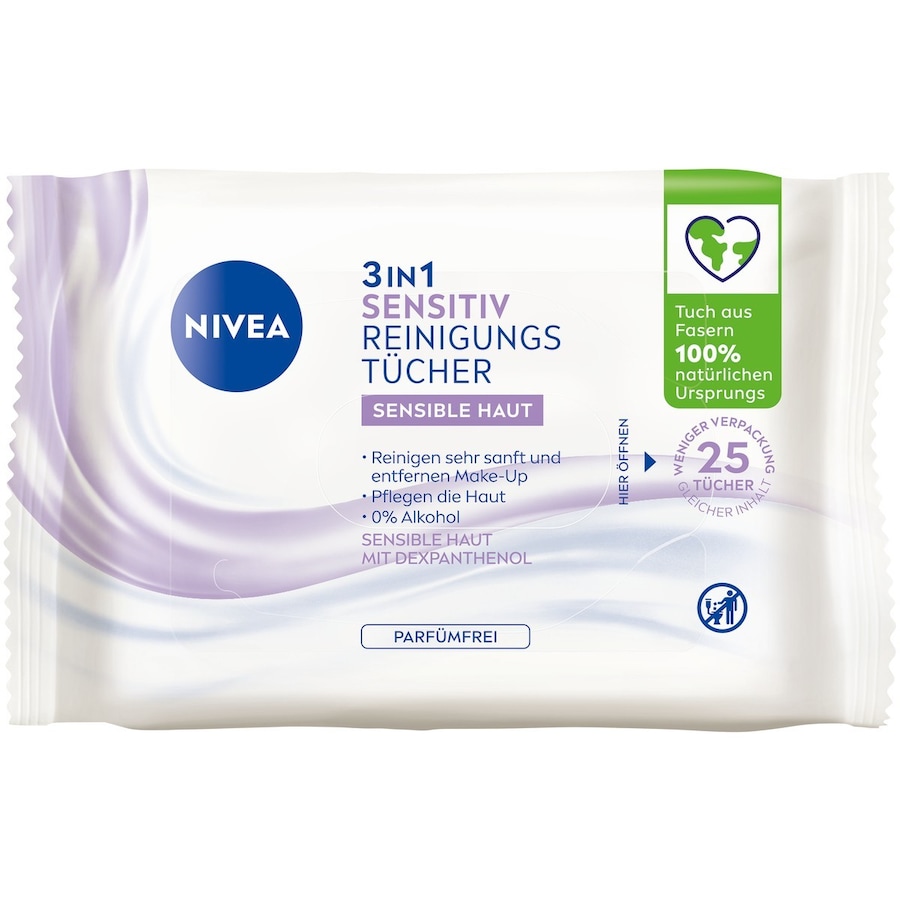 NIVEA NIVEA Sensitiv Reinigungstücher 3in1 makeup_entferner 25.0 pieces NIVEA NIVEA Sensitiv Reinigungstücher 3in1 makeup_entferner 25.0 pieces von Nivea