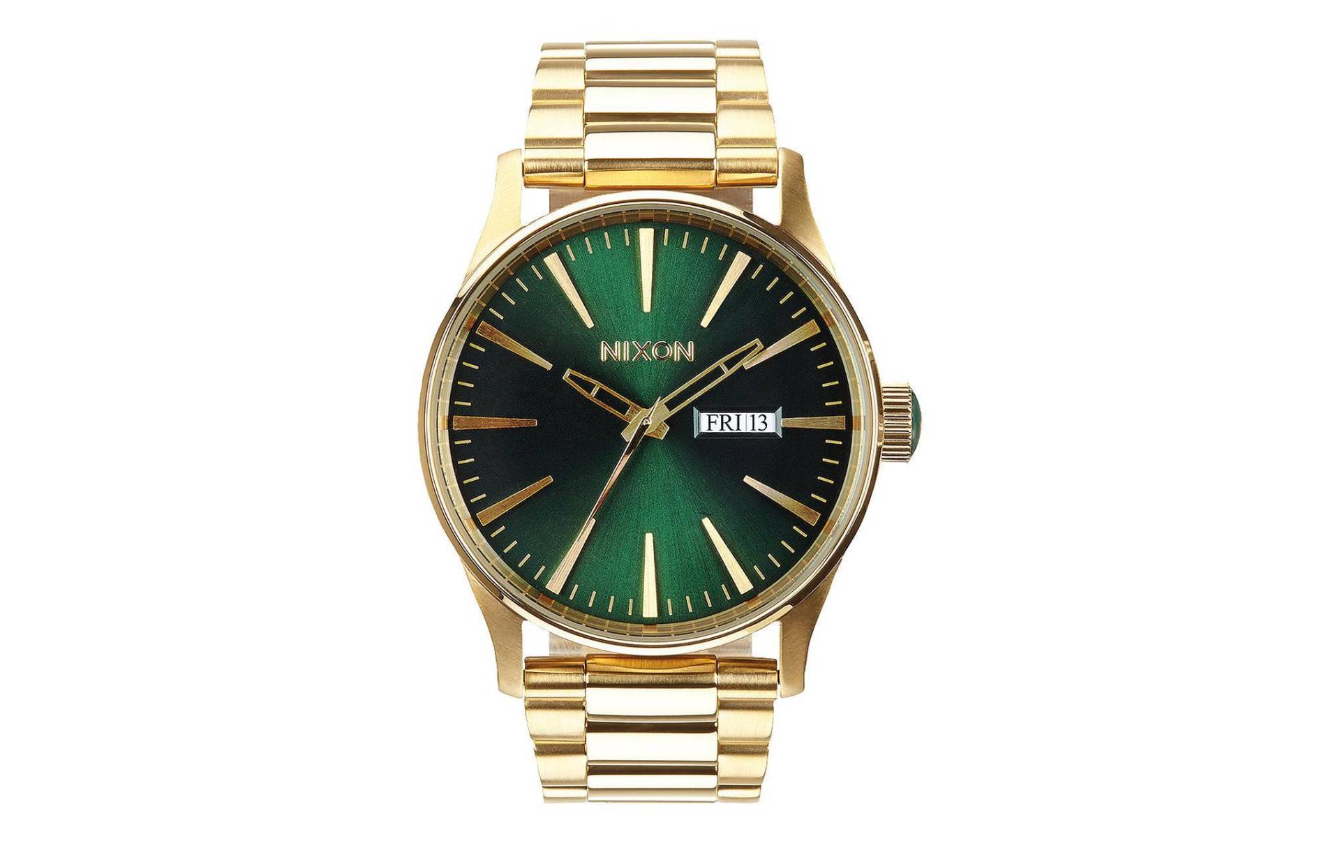 Nixon Chronograph »Sentry SS Goldfarben Green Sunray 42 mm« von Nixon