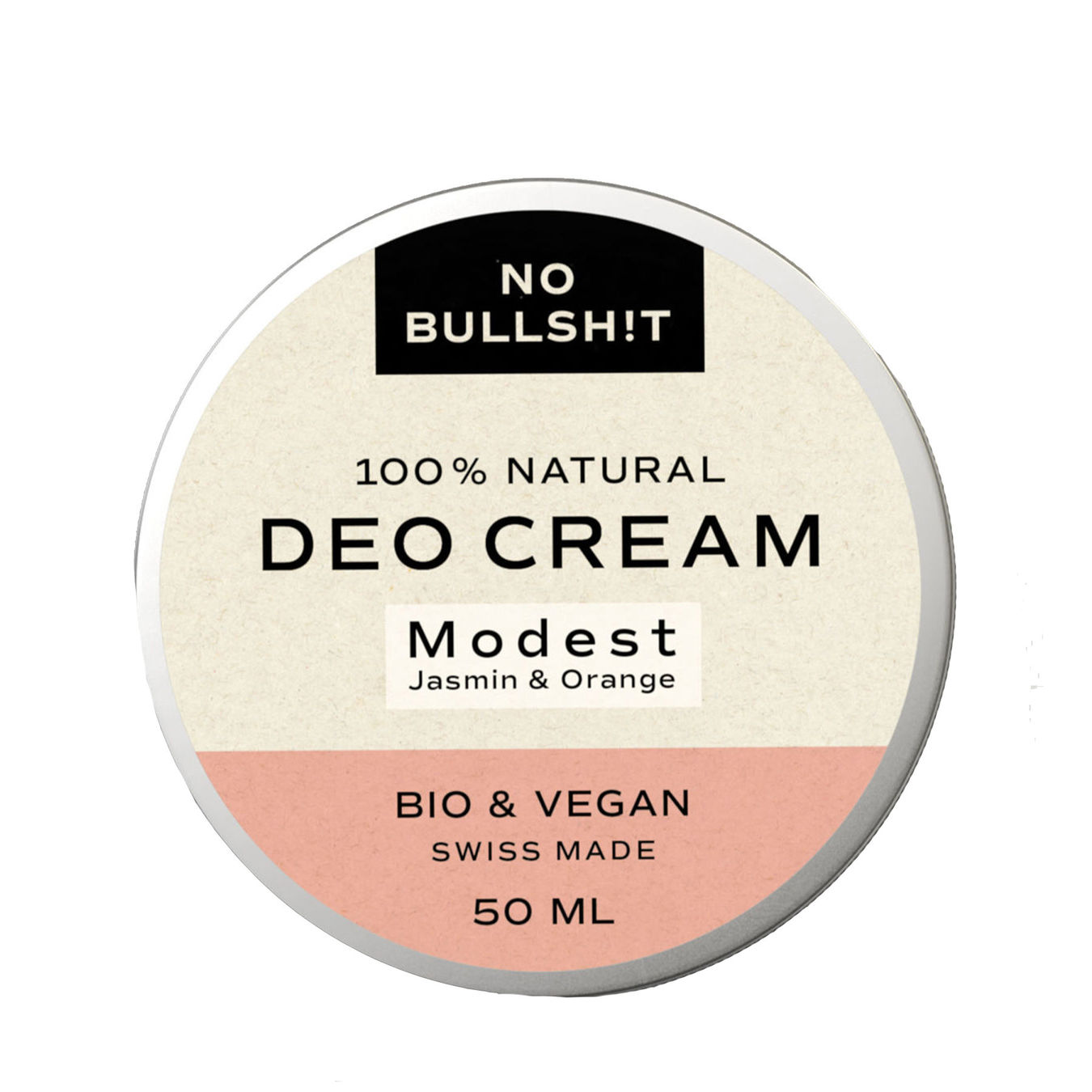 NO BULLSH!T Modest Jasmin & Orange Deo Cream 15ml Unisex