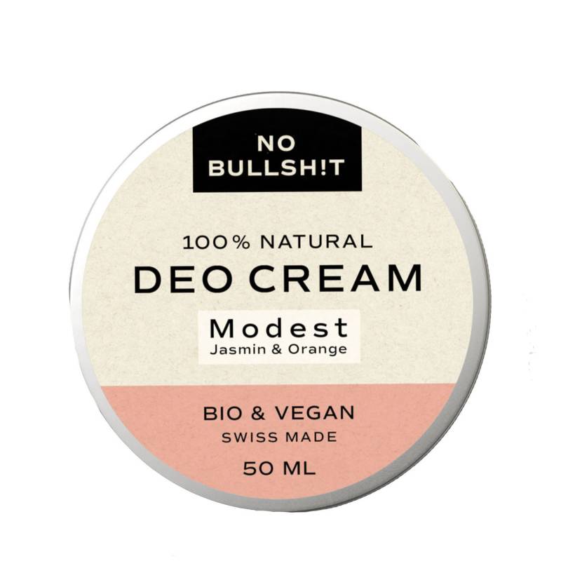 NO BULLSH!T Modest Jasmin & Orange Deo Cream 15ml Unisex von No Bullsh!t