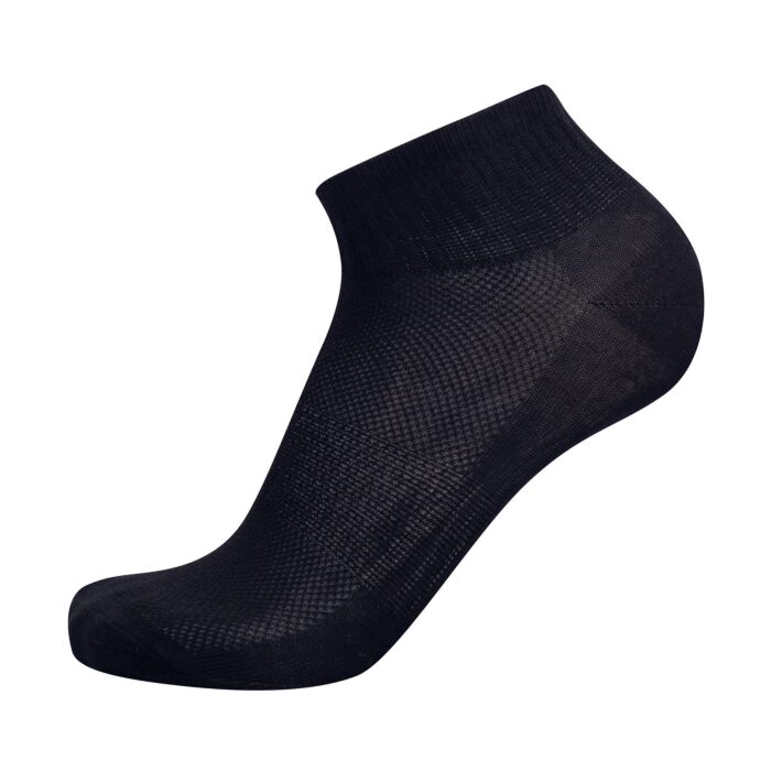 Sportive Unisex Kurzsocken im 5er-Pack, schwarz, 47-49 von Modeagentur Wettstein