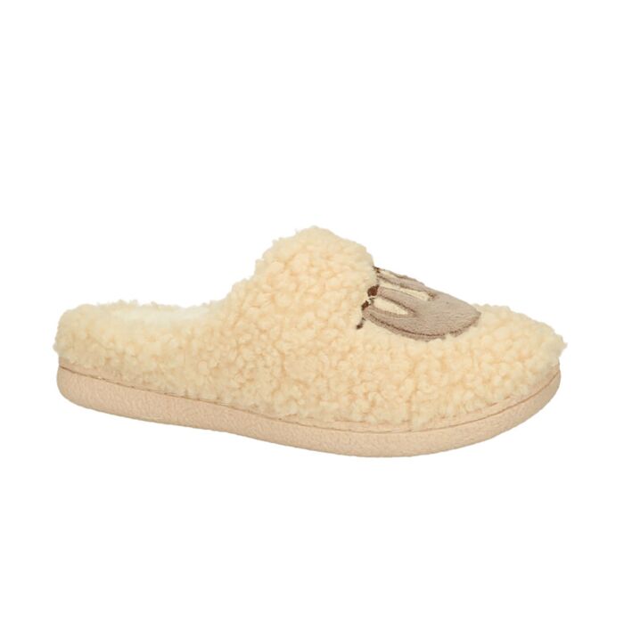 Wohlfühlschuh für Damen aus wollähnlichem Textil beige Wohlfühlschuh für Damen aus wollähnlichem Textil beige von Comforta