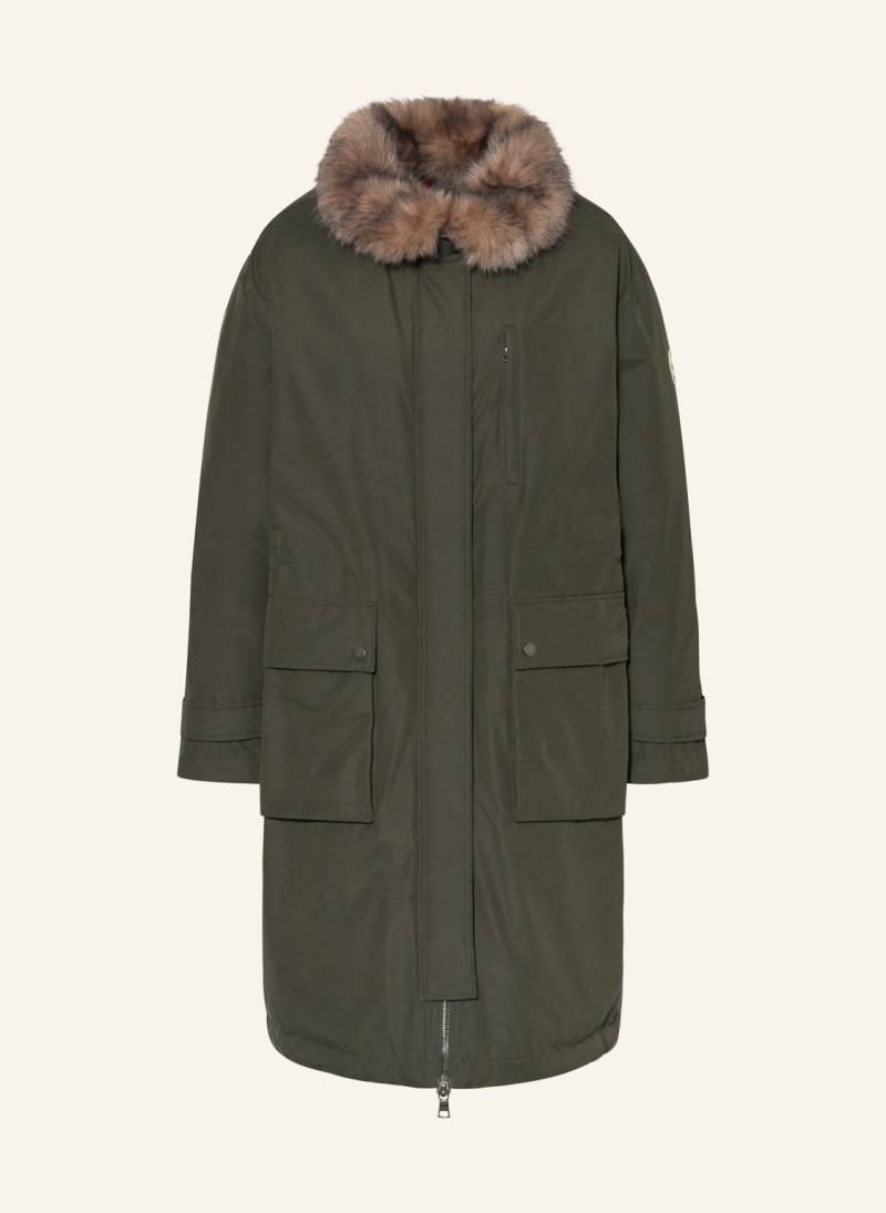 No.1 Como Parka Mira Mit Abnehmbarem Kunstpelz gruen von No.1 Como