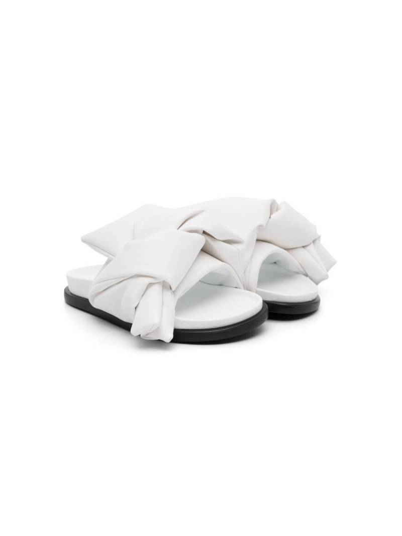 Nº21 Kids knot-detail leather sandals - White von Nº21 Kids