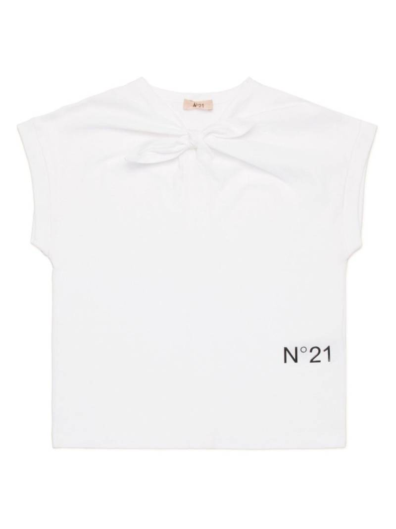 Nº21 Kids logo-print T-shirt - White von Nº21 Kids