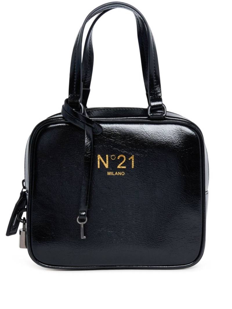 Nº21 Kids logo print shoulder bag - Black von Nº21 Kids