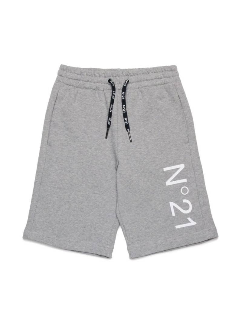 Nº21 Kids logo shorts - Grey von Nº21 Kids