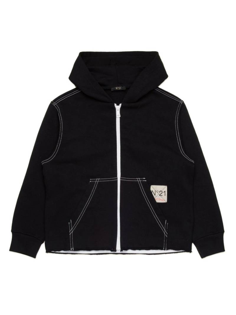 Nº21 Kids printed hoodie - Black von Nº21 Kids