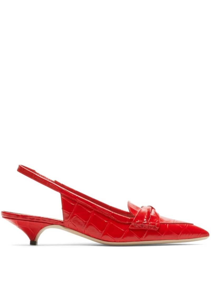 Nº21 30mm bow slingback pumps - Red von Nº21