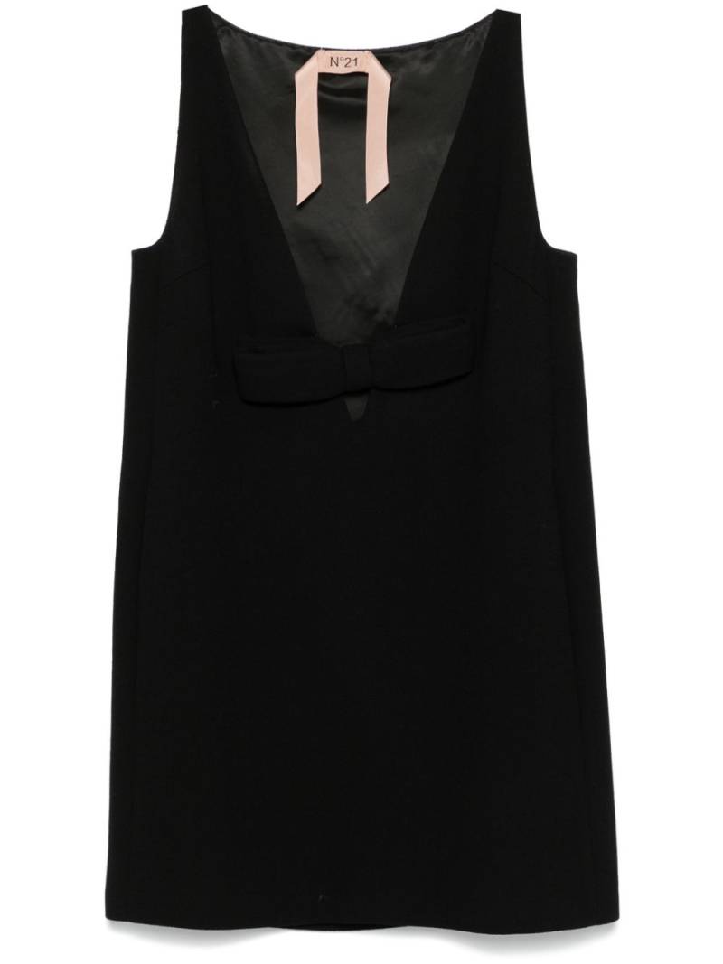 Nº21 bow-detail mini dress - Black von Nº21