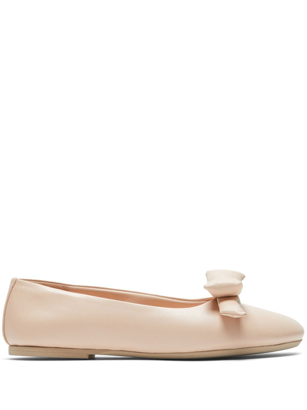 Nº21 bow-detailing leather ballerina shoes - Neutrals von Nº21