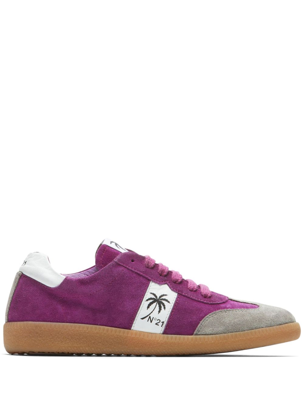 Nº21 colour-block suede sneakers - Purple von Nº21