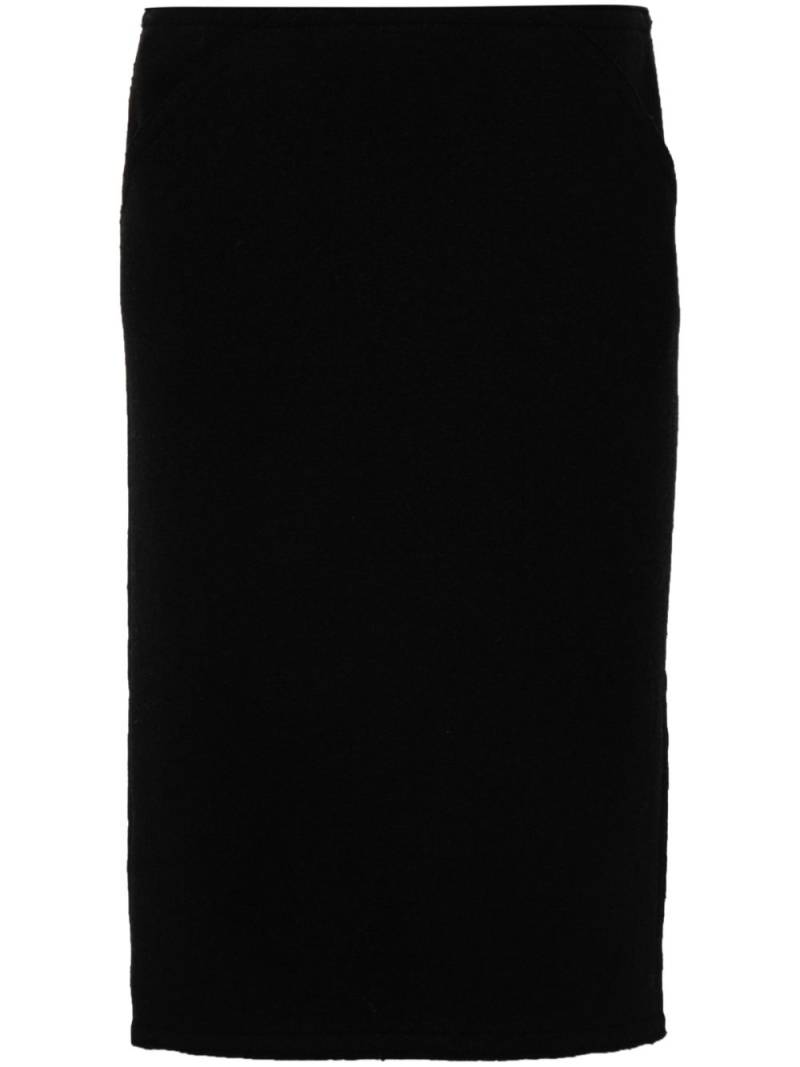 Nº21 felted mini skirt - Black von Nº21