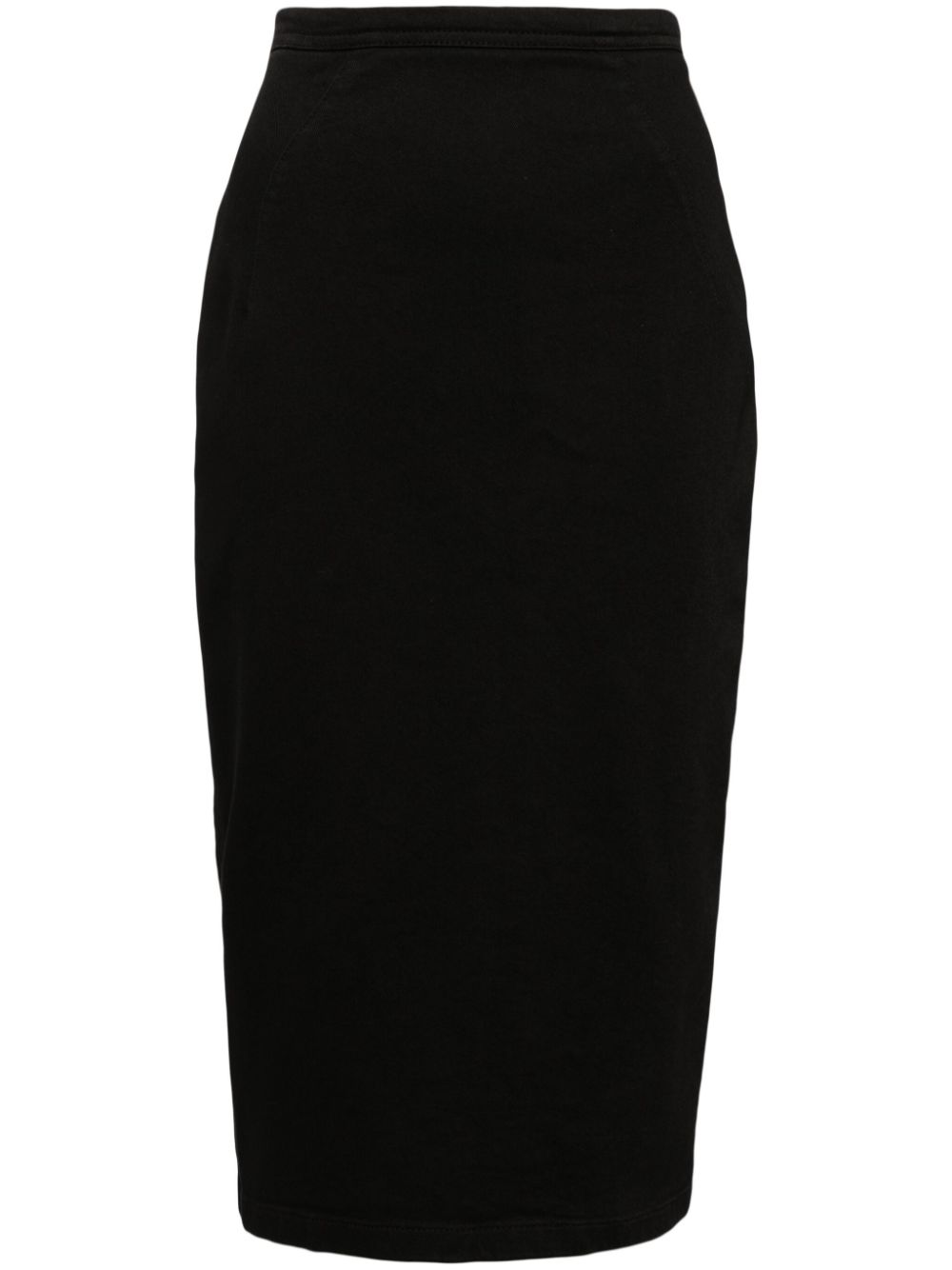 Nº21 high-rise denim pencil skirt - Black von Nº21