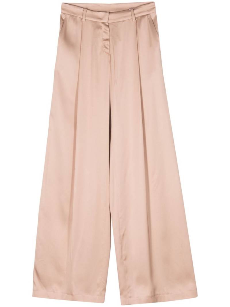 Nº21 high-waist palazzo satin trousers - Pink von Nº21