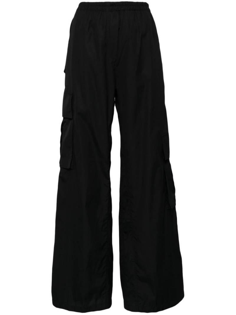 Nº21 high-waisted cotton cargo trousers - Blue von Nº21