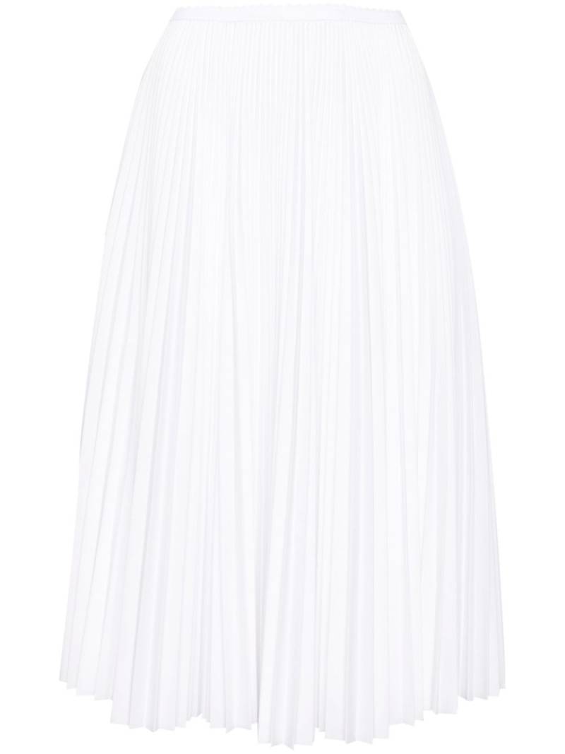 Nº21 high-waisted pleated midi skirt - White von Nº21