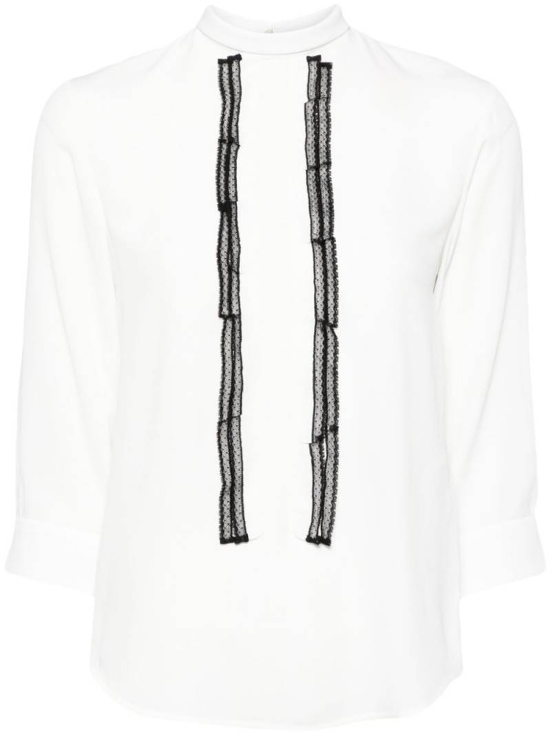 Nº21 lace detail blouse - White von Nº21