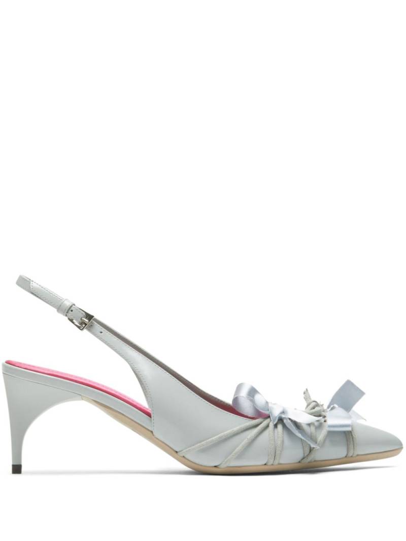 Nº21 lace-up slingback pumps - Grey von Nº21