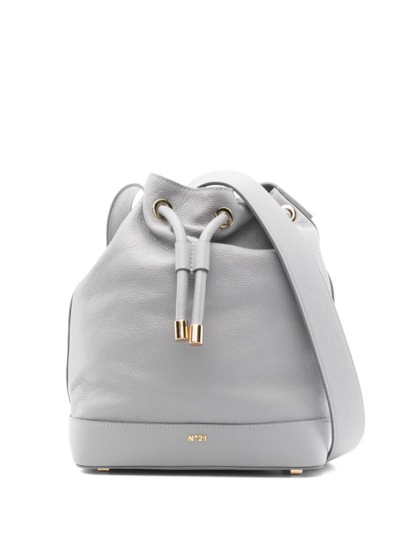 Nº21 leather bucket bag - Grey von Nº21