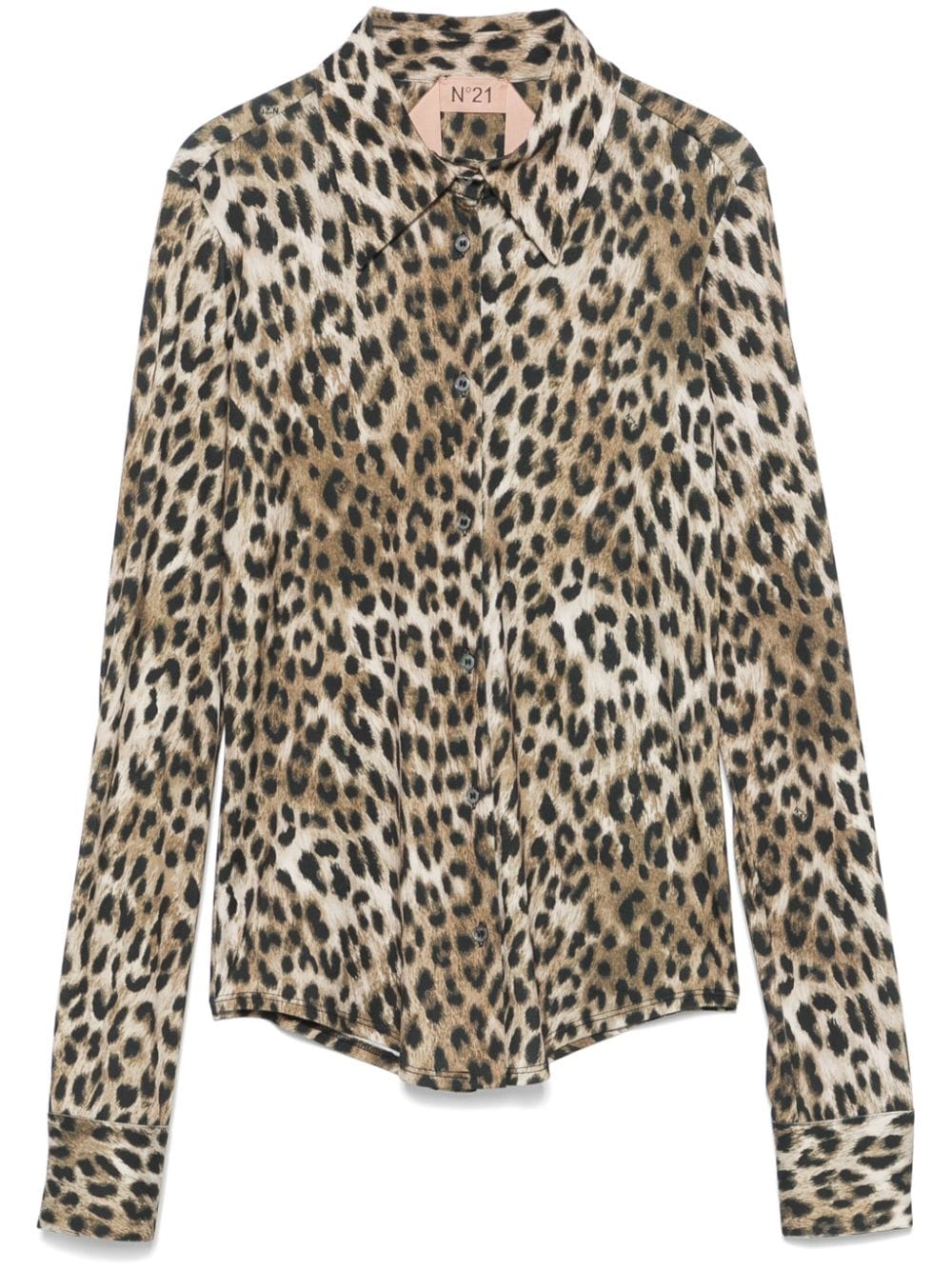 Nº21 leopard-print blouse - Neutrals von Nº21