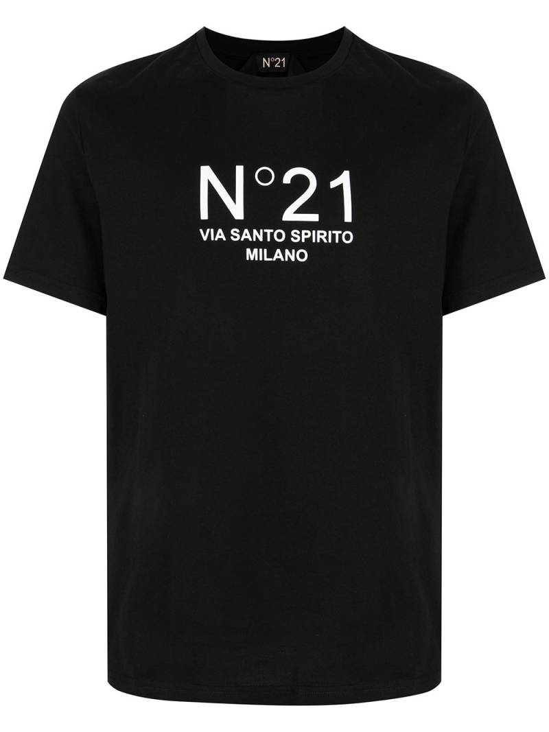 Nº21 logo-print T-shirt - Black von Nº21