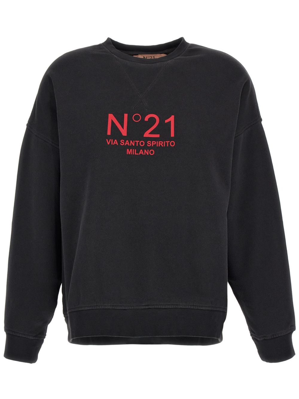 Nº21 logo-print sweatshirt - Black von Nº21