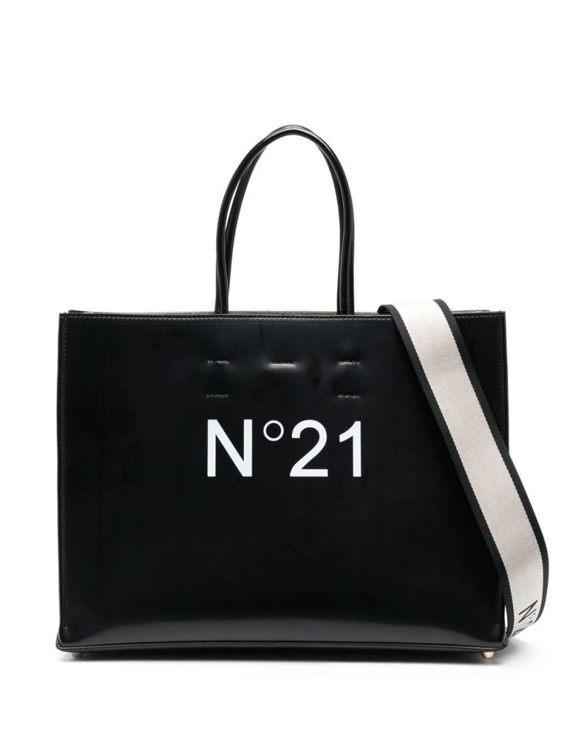 Nº21 logo-print tote bag - Black von Nº21