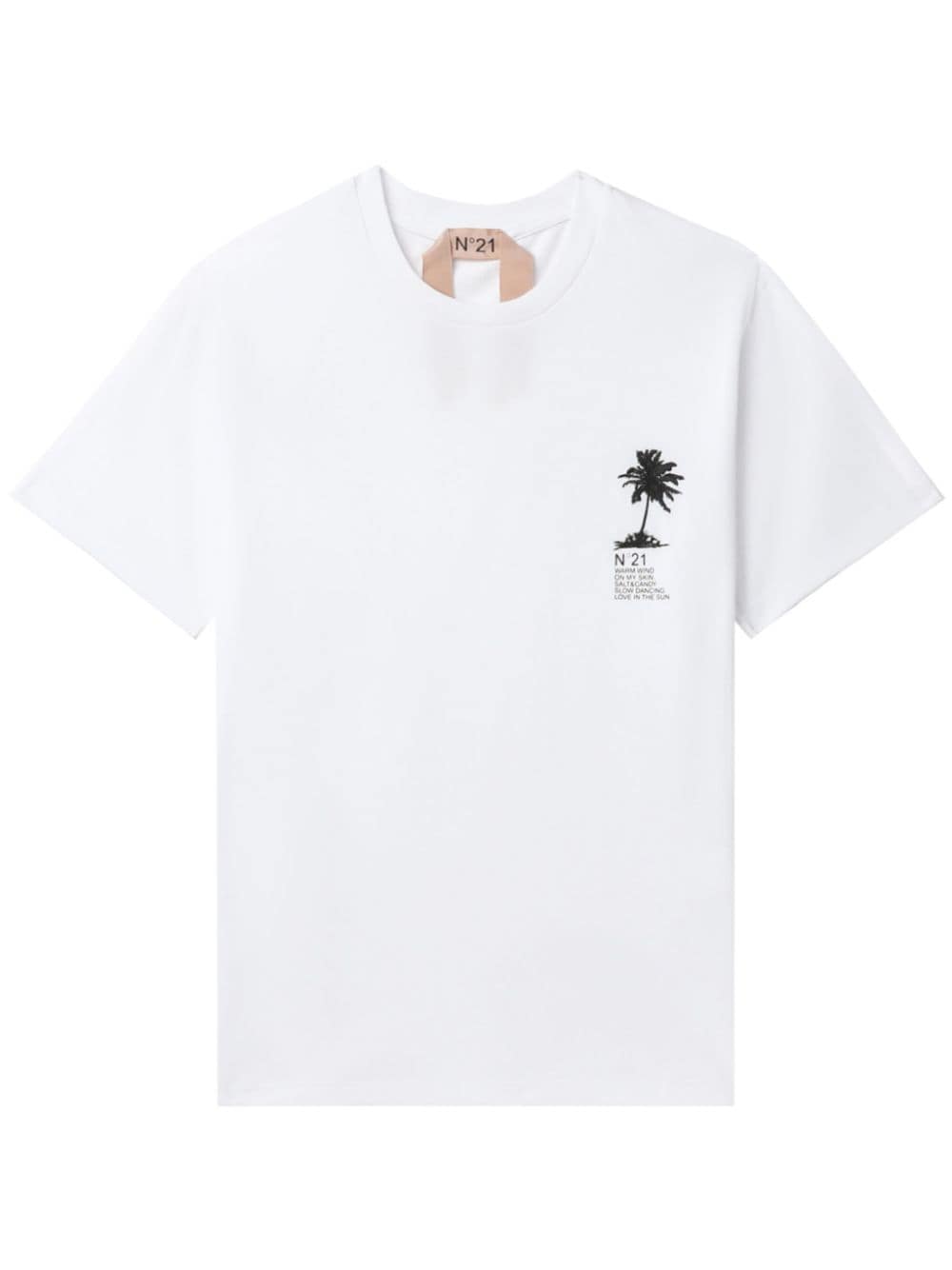 Nº21 logo-printed T-shirt - White von Nº21