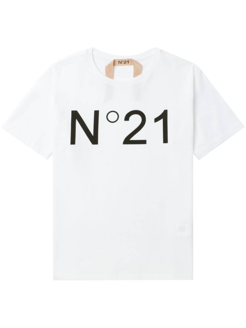 Nº21 logo-printed T-shirt - White von Nº21