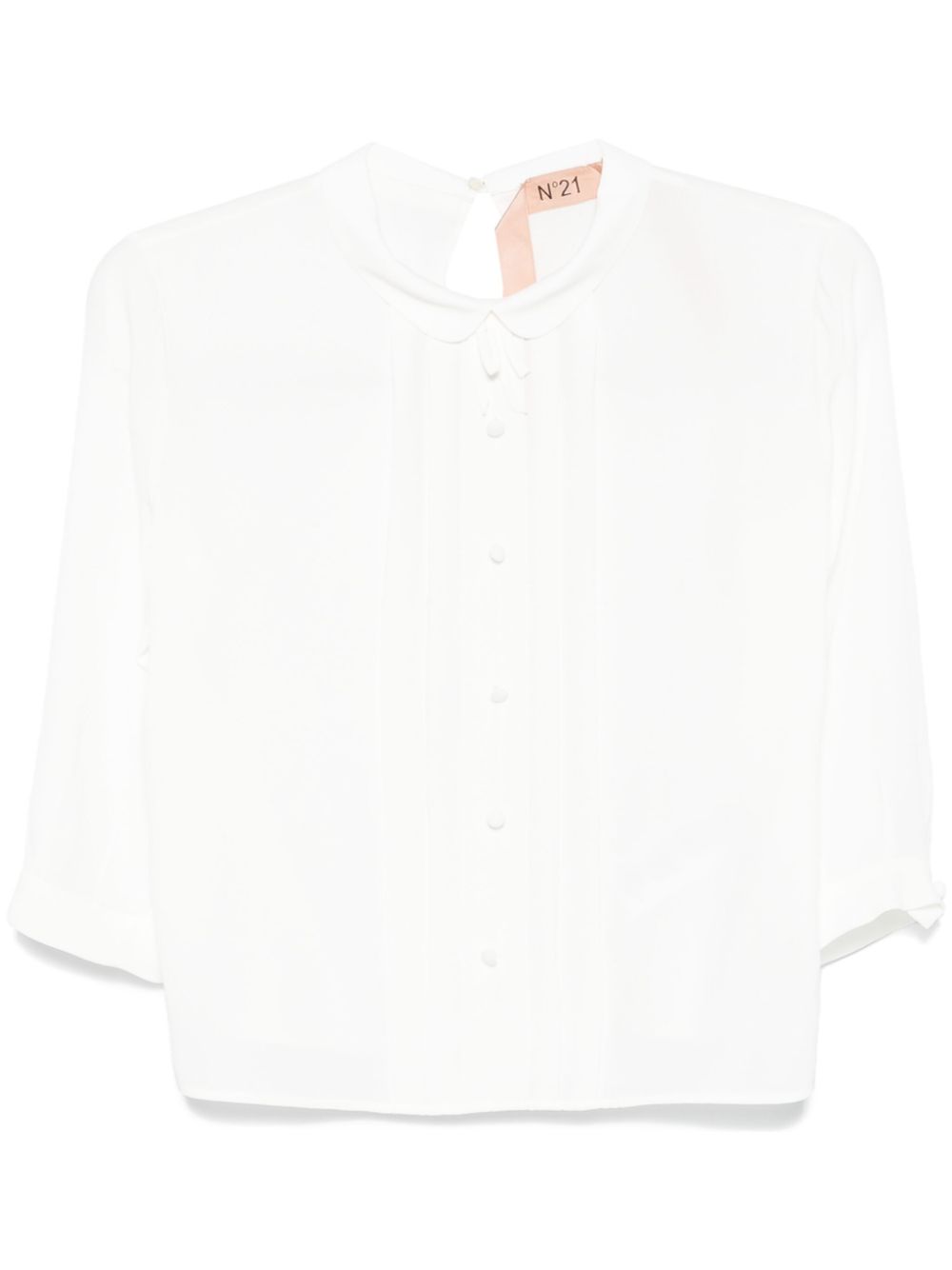 Nº21 pintuck-detail blouse - White von Nº21