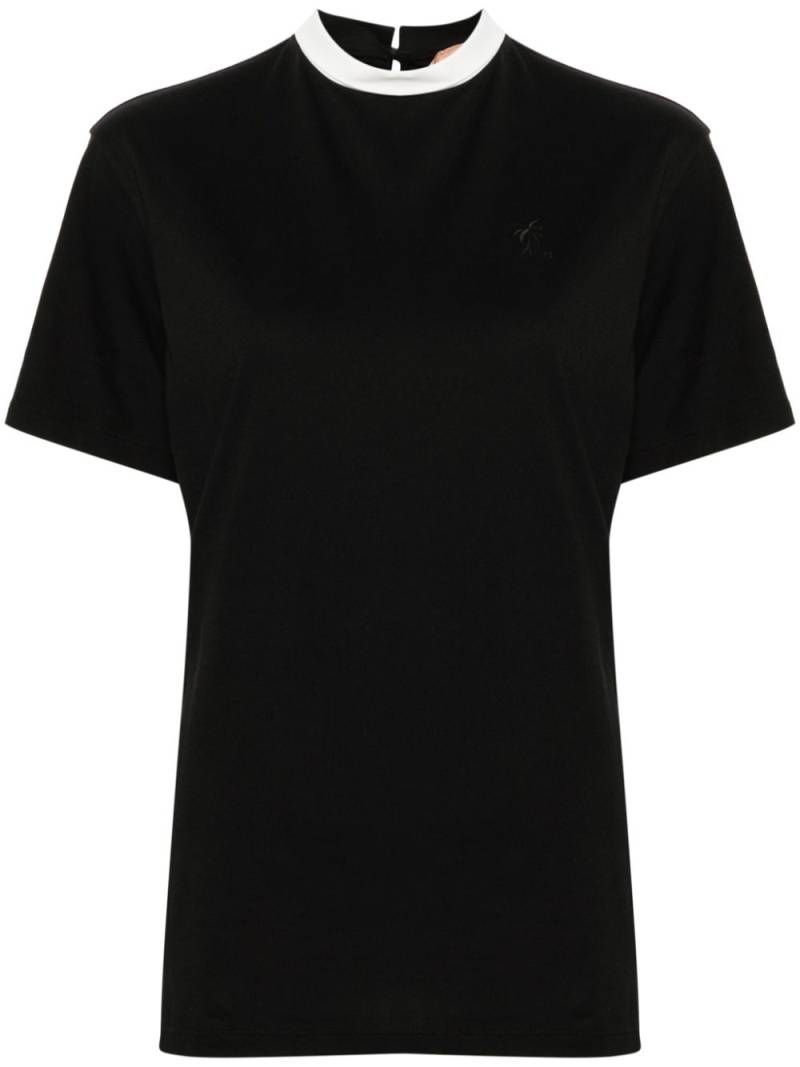 Nº21 pussy-bow collar T-shirt - Black von Nº21