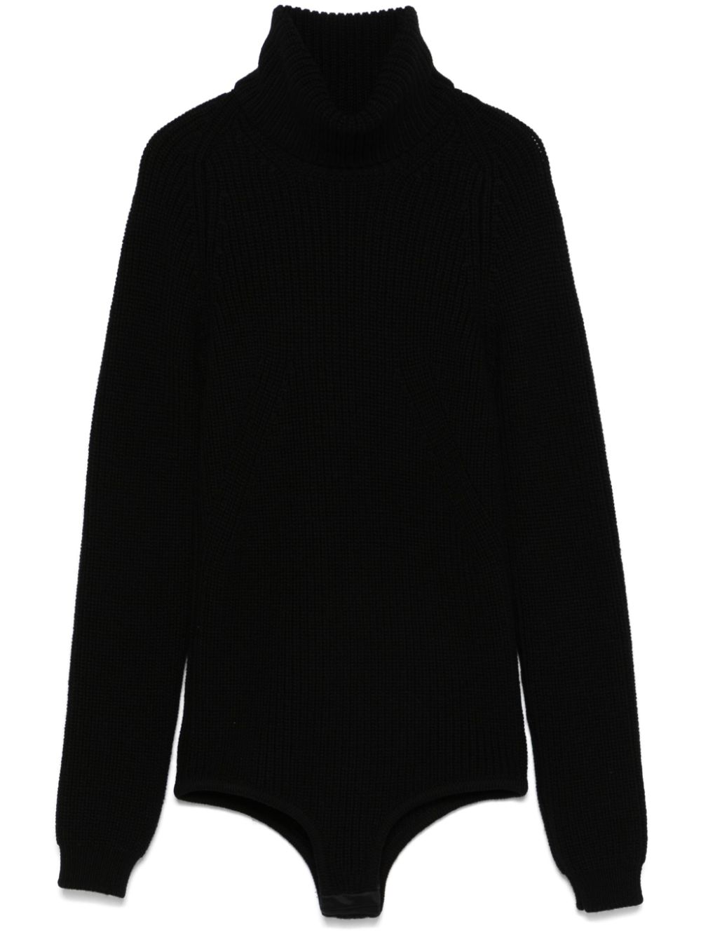 Nº21 ribbed-knit bodysuit - Black von Nº21